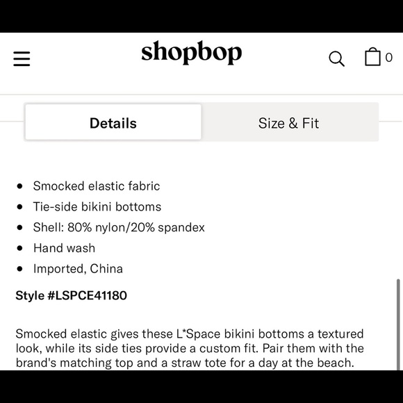 NWT L*Space Cream Bikini: Marley Bikini Top and Aubree Bitsy Bottoms Small $209 - Picture 14 of 16